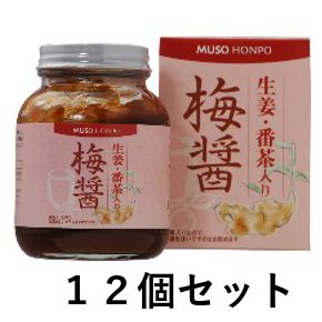 生姜 番茶入り梅醤 250g 12個セット