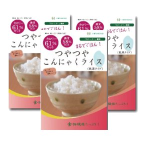 つやつやこんにゃくライス 乾燥タイプ 60g 7袋入 3セット