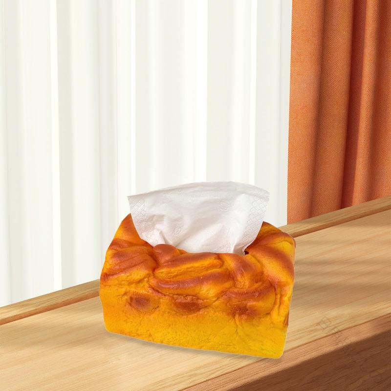 リプロ商店の朝食気分のユニーク収納 パン型ティッシュボックスで空間が華やぐ 車内もキッチンもおしゃれに整理 暮らしに溶け込む機能美 贈り物にも喜ばれるデザイン雑貨｜アングル2