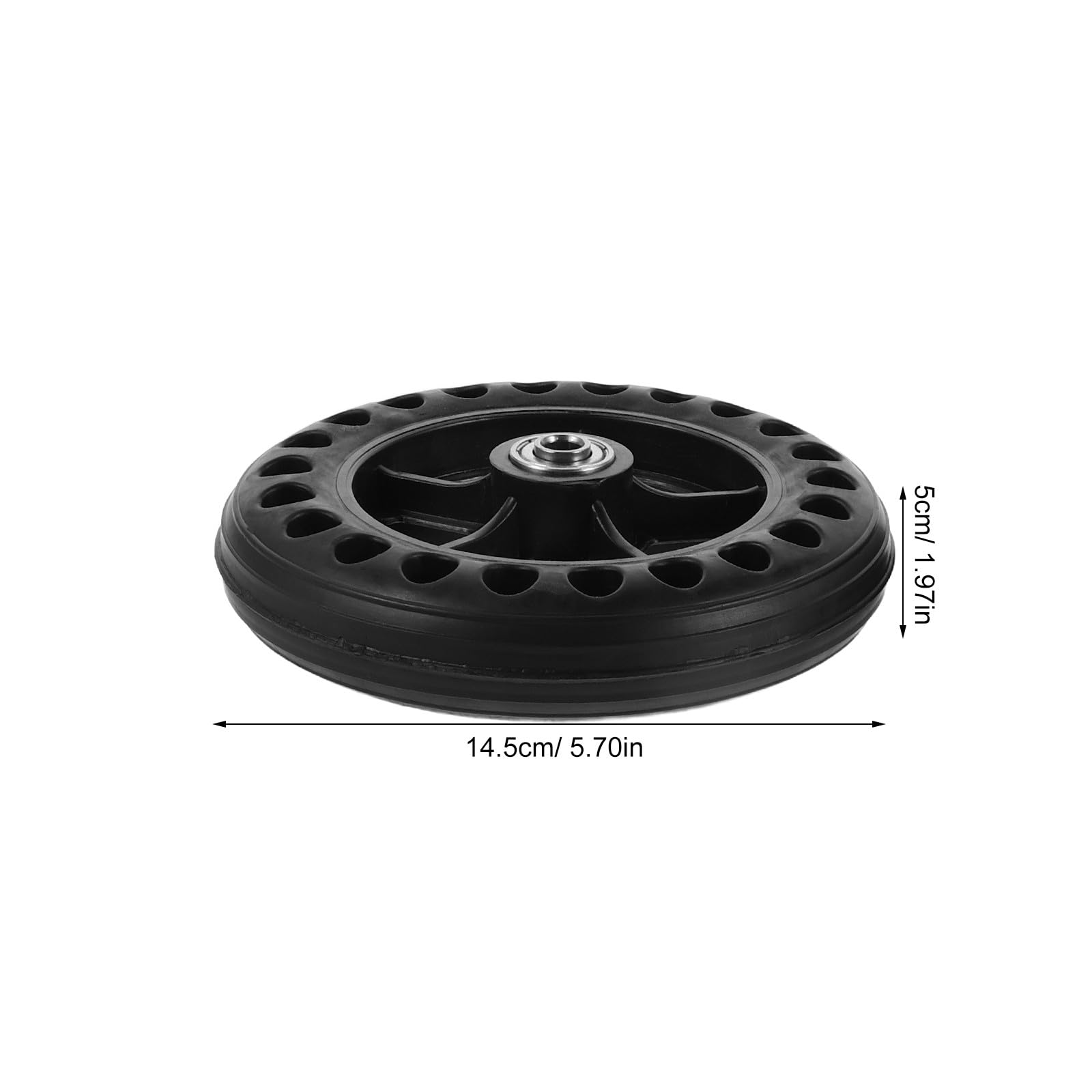 6インチ車椅子用前後輪ハニカムソリッドタイヤ 2個セット ユニバーサル交換用キャスター ホイール 荒れ地対応 移動補助用 liproshop01-10048702 リプロ商店 サンプル画像2