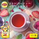 リプトン 公式 フレーバーティー 紅茶 ティーバッグ ベリーミックス 15袋 Lipton LIPTON