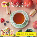 リプトン 公式 フレーバーティー 紅茶 ティーバッグ アップル ベリーミックス ピーチミックス 3種 計3点セット Lipton LIPTON