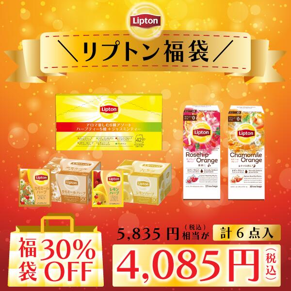 リプトン 2023 福袋 紅茶 ティーバッグ デカフェ ティースティングセット 計12点 全3種 約170杯分 3,950円 ルイボス ノンカフェイン カフェインレス 詰め合わせ 業務用 お得用 大容量 セット Lipton 食品 福袋のサムネイル