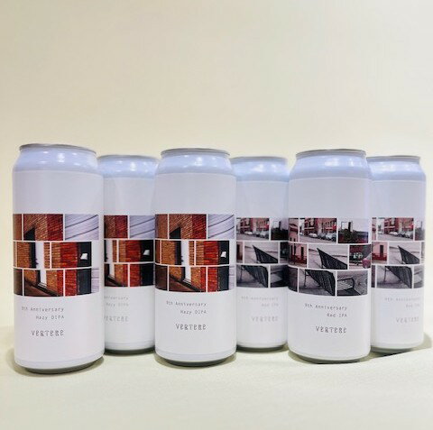 東京　奥多摩のクラフトビール「VERTERE」バテレ 9th Anniversary 2種×各3本 飲み比べ6本セットRed IPA 500ml/Hazy DIPA 500mlのサムネイル