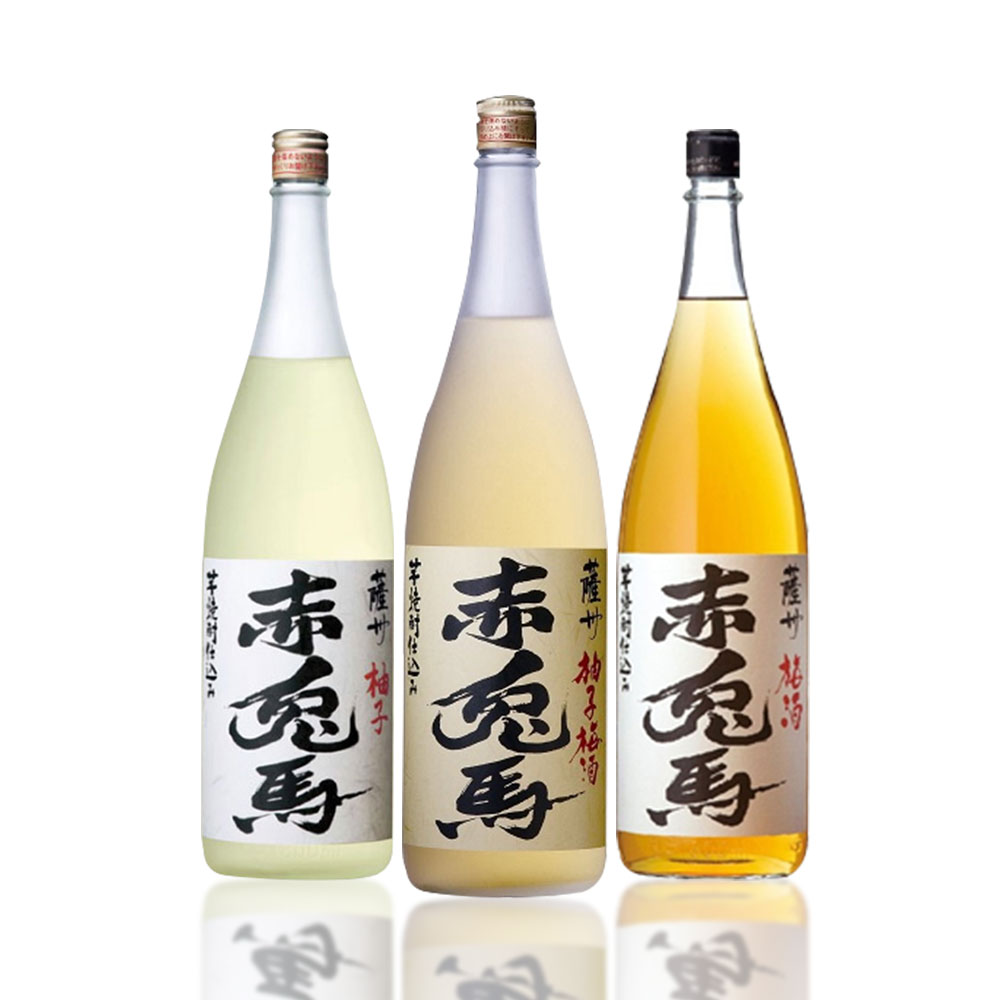 濱田酒造 赤兎馬 梅酒 【送料無料】焼酎 濱田酒造 赤兎馬 せきとば 柚子・梅酒・柚子梅酒 1.8L 1800ml×3本セット