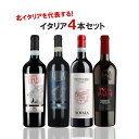 4/30日限定P2倍 【あす楽】【送料無料】イタリア プレミアム ワインセット[750ml×4本] 【北海道・東北・四国・九州・沖縄県は必ず送料がかかります】ワイン 飲み比べ ワインセット ギフト