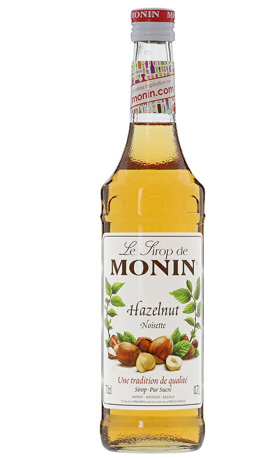 5/15限定P3倍 【送料無料】MONIN モナン ヘーゼルナッツ・シロップ 700ml×6本ノンアルコール シロップ