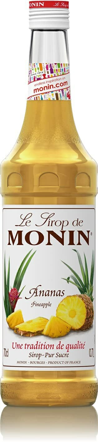 5/23日9:59分まで100円OFFクーポン配布中 【送料無料】MONIN モナン パイナップル(アナナス)・シロップ 700ml×6本ノンアルコール シロップ