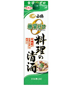 5/25限定P3倍 【送料無料】白鶴 料理酒 料理の清酒 糖質ゼロ 1800ml 1.8L×6本/1ケース【北海道・沖縄県・東北・四国・九州地方は必ず送料が掛かります】