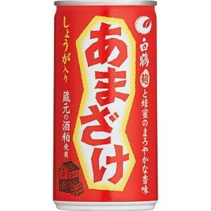 【送料無料】白鶴酒造 甘酒 あまざけ 生姜入り 190ml×60本入/2ケース