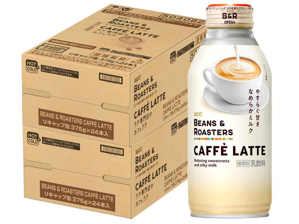 5/15限定P3倍 UCC BEANS&ROASTERS CAFFE LATTE カフェラテ ボトル缶 375ml×48本ビーンズ アンド ロースターズ