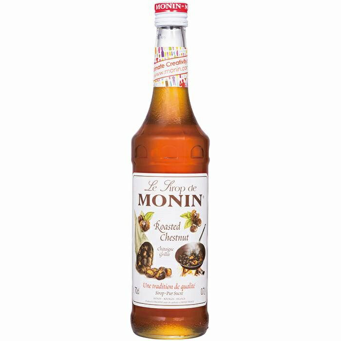 【送料無料】MONIN モナン ローステッドチェスナッツ 焼栗 シロップ 700ml×12本【ご注文は12本まで同梱可能】ノンアルコール シロップ