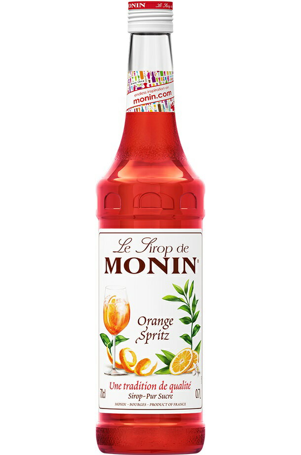 5/18限定P3倍 【送料無料】MONIN モナン オレンジ スプリッツ シロップ 700ml×12本【ご注文は12本まで同梱可能】ノンアルコール シロップ