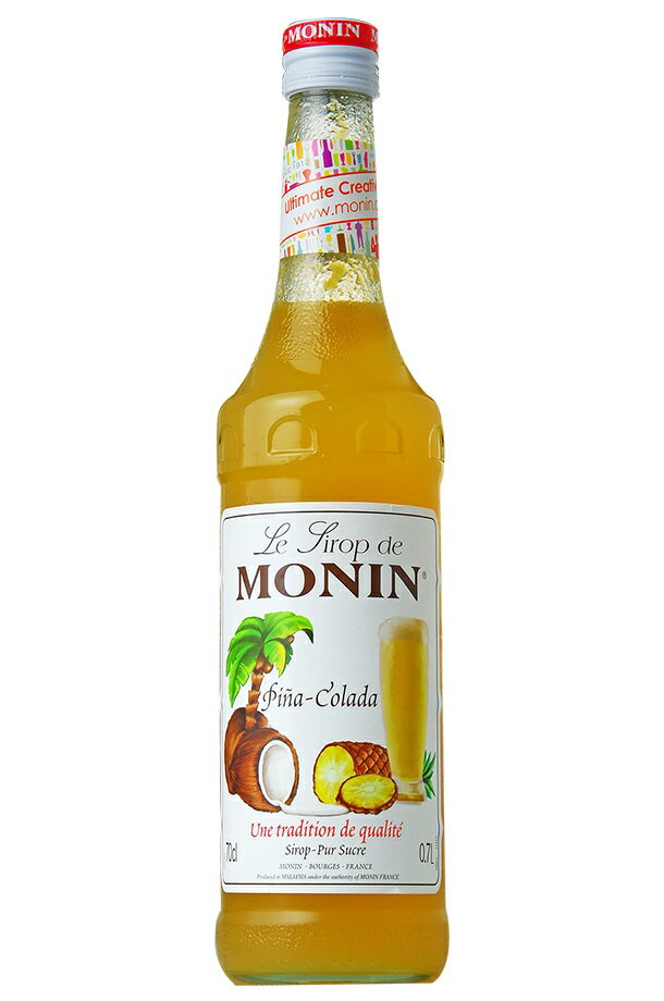 5/15限定P3倍 【送料無料】MONIN モナン ピニャコラーダ シロップ 700ml×12本【ご注文は12本まで同梱可能】ノンアルコール シロップ