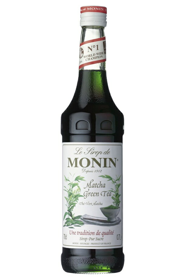 【送料無料】MONIN モナン 抹茶 シロップ 700ml×12本【ご注文は12本まで同梱可能】ノンアルコール シロップ