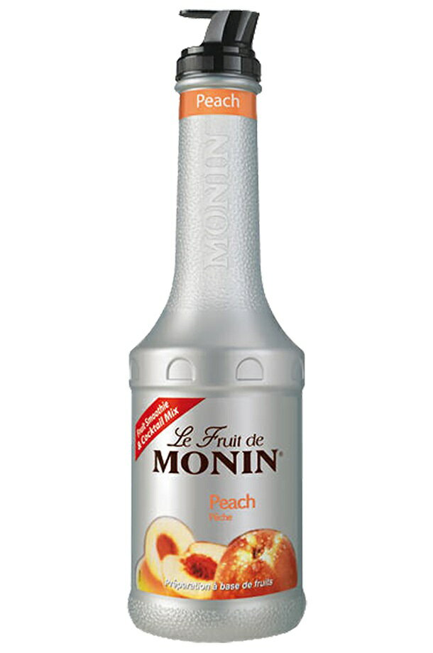 5/18限定P3倍 【送料無料】MONIN モナン ピーチ フルーツミックス ペット 1000ml 1L 1本【ご注文は8本まで同梱可能】ノンアルコール シロップ