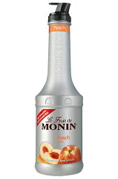 【送料無料】MONIN モナン ピーチ フルーツミックス ペット 1000ml 1L×8本【ご注文は8本まで同梱可能】ノンアルコール シロップ