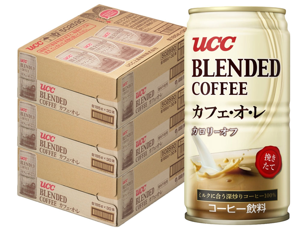 5/15限定P3倍  UCC ブレンドコーヒー カフェオレ カロリーオフ 缶 185ml×3ケース/90本