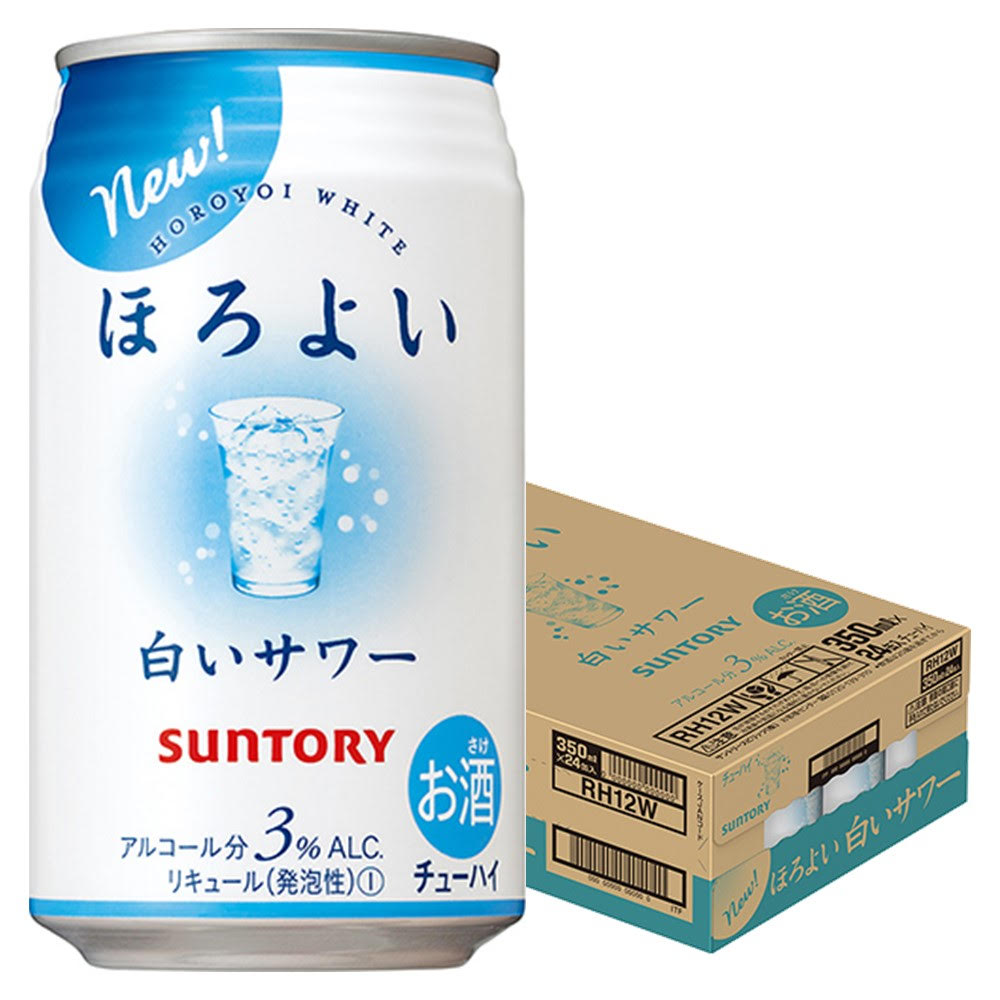 【送料無料】サントリー ほろよい 白いサワー 350ml×1ケース/24本 【北海道・東北・四国・九州地方は別途送料が掛かります。】