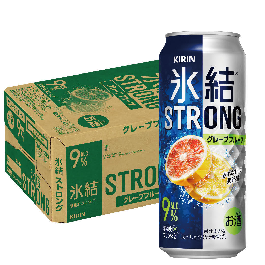 【あす楽】キリン 氷結ストロング グレープフルーツ GF 500ml×1ケース/24本 【ご注文は2ケースまで同梱可能】