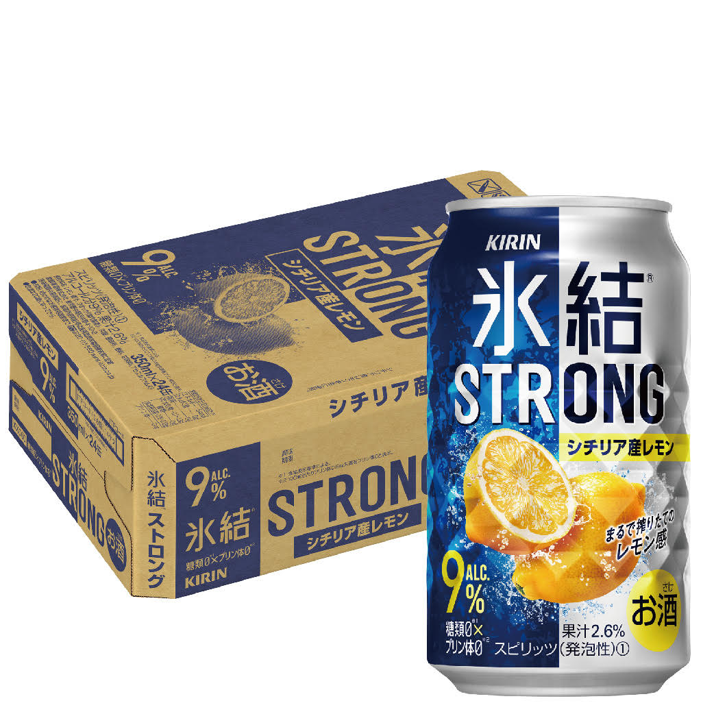 【あす楽】 【送料無料】 キリン 氷結ストロング シチリア産レモン 350ml×24本/1ケース 【3ケースまで1個口配送可能】