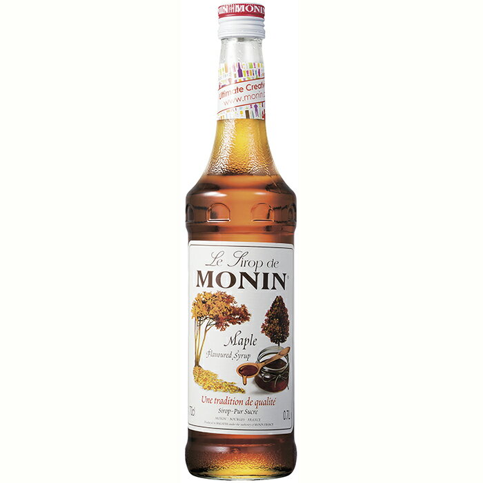 5/18限定P3倍 【送料無料】MONIN モナン メイプルフレーバー・シロップ 700ml×12本ノンアルコール シロップ