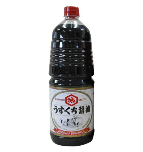 【送料無料】城端醤油 うすくち醤油 薄口 1.8L 1800