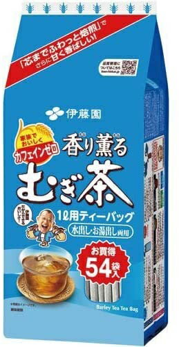 【内容量】 7.5g 54袋入/1ケース 【原材料】 大麦(カナダ、オーストラリア、日本) 【商品特徴】 麦茶といえばこれ！水・お湯出し両方OKです。 深煎り煎遠赤焙煎製法により、香ばしさあふれる美味しさです。 水出し・煮出し両方使える便利なティーバッグです。