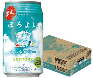 【送料無料】サントリー ほろよい ラムネサワー 350ml×1ケース/24本【北海道・東北・四国・九州地方は必ず送料がかかります】 【御中元】