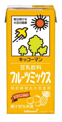 5/20限定P3倍 【送料無料】 キッコーマン 豆乳飲料 フルーツミックス パック 1000ml×1ケース/6本