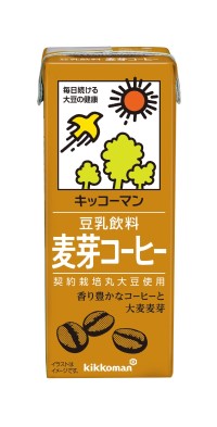 【送料無料】 キッコーマン 豆乳飲料　麦芽コーヒー 200ml×1ケース/18本