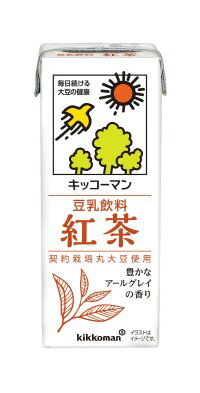 5/30限定P3倍 【送料無料】 キッコーマン 豆乳飲料 紅茶 200ml×2ケース/36本