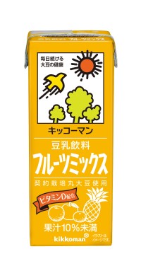 5/23日9:59分まで100円OFFクーポン配布中 【送料無料】 キッコーマン 豆乳飲料 フルーツミックス 200ml×2ケース/36本