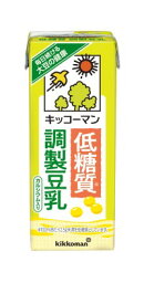 【送料無料】 キッコーマン 低糖質　調製豆乳 200ml×1ケース/18本