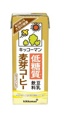 5/18限定P3倍 【送料無料】 キッコーマン 低糖質 豆乳飲料 麦芽コーヒー 200ml×2ケース/36本