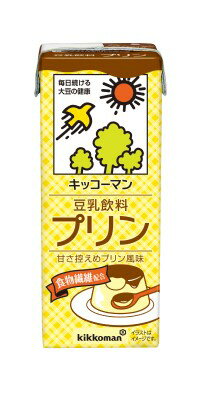 5/23日9:59分まで100円OFFクーポン配布中 【送料無料】 キッコーマン 豆乳飲料 プリン 200ml×1ケース/18本