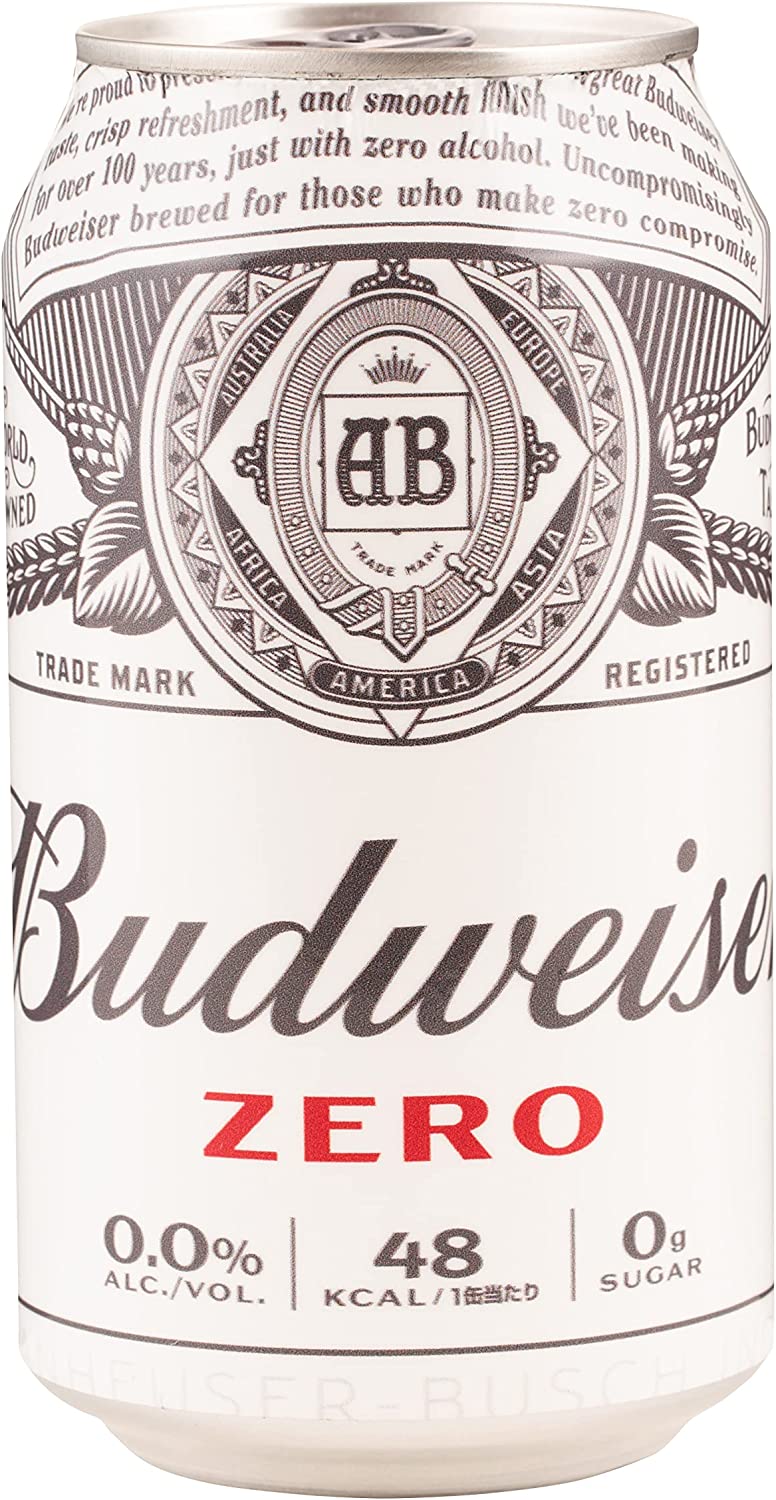 5/20限定P3倍 【送料無料】ノンアルコール バドワイザー ゼロ Budweiser Zero 350ml×2ケース/48本【ご注文は3ケースまでで一個口配送可能】