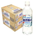 4 24日20時 25日限定P3倍 あす楽  サンガリア 伊賀の天然水 強炭酸水 500ml 2ケース 48本炭酸 ペット プレーン 無糖 まとめ買い 割材 国産 ハイボール ウイスキー 焼酎 日本酒 ワイン 梅酒