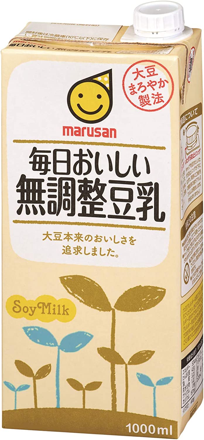 5/23日9:59分まで100円OFFクーポン配布中 【送料無料】マルサンアイ 毎日おいしい無調整豆乳 パック 1L 1000ml×1ケース/6本