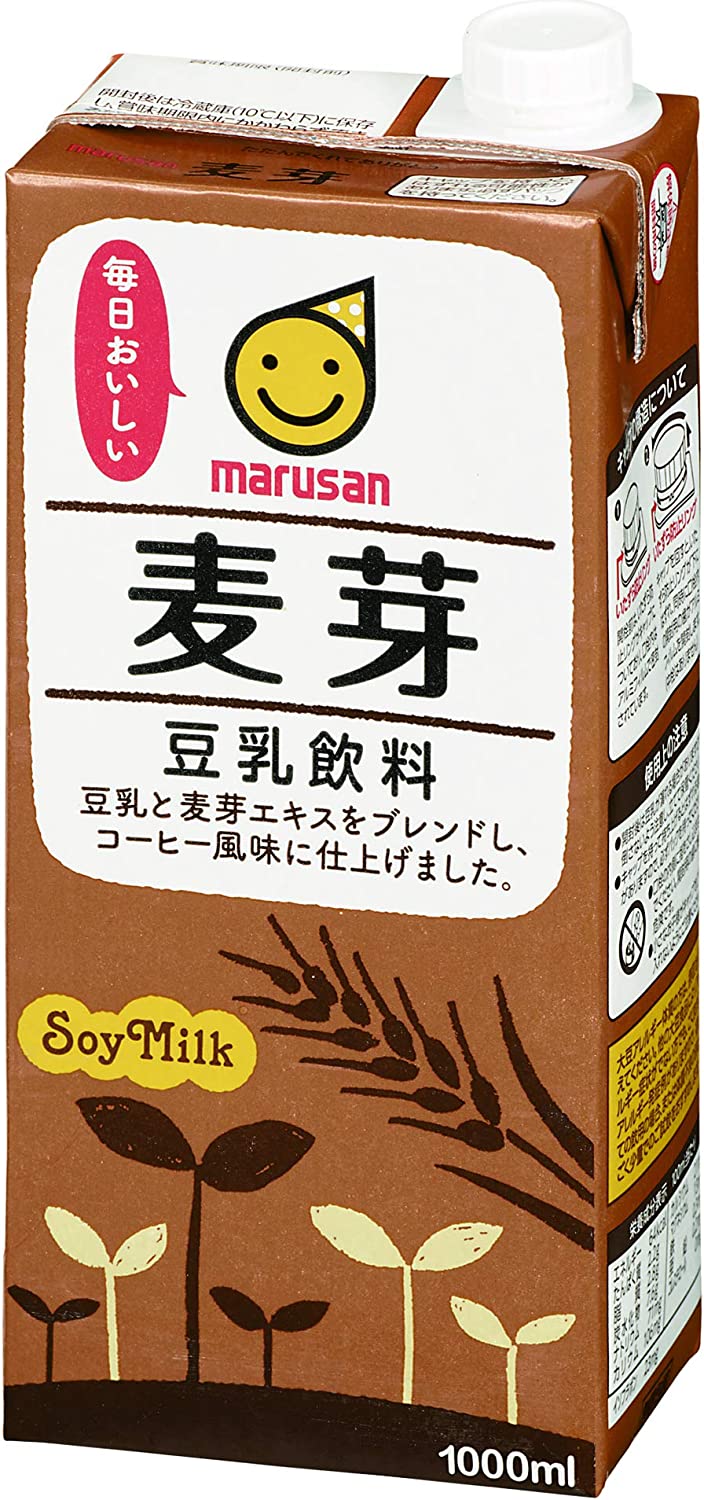 5/25限定P3倍 【送料無料】マルサンアイ 豆乳飲料麦芽 パック 1L 1000ml×1ケース/6本