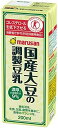 【送料無料】マルサンアイ 国産大豆の調整豆乳 パック 200ml×1ケース/24本