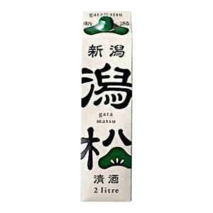 【送料無料】加藤酒造 新潟清酒 潟松 2000ml 2L パック 2本【北海道・沖縄県・東北・四国・九州地方は必ず送料が掛かります】