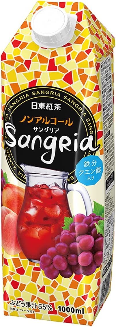 【送料無料】三井農林 日東紅茶 ノンアルコール サングリア 1000ml 1L×12本