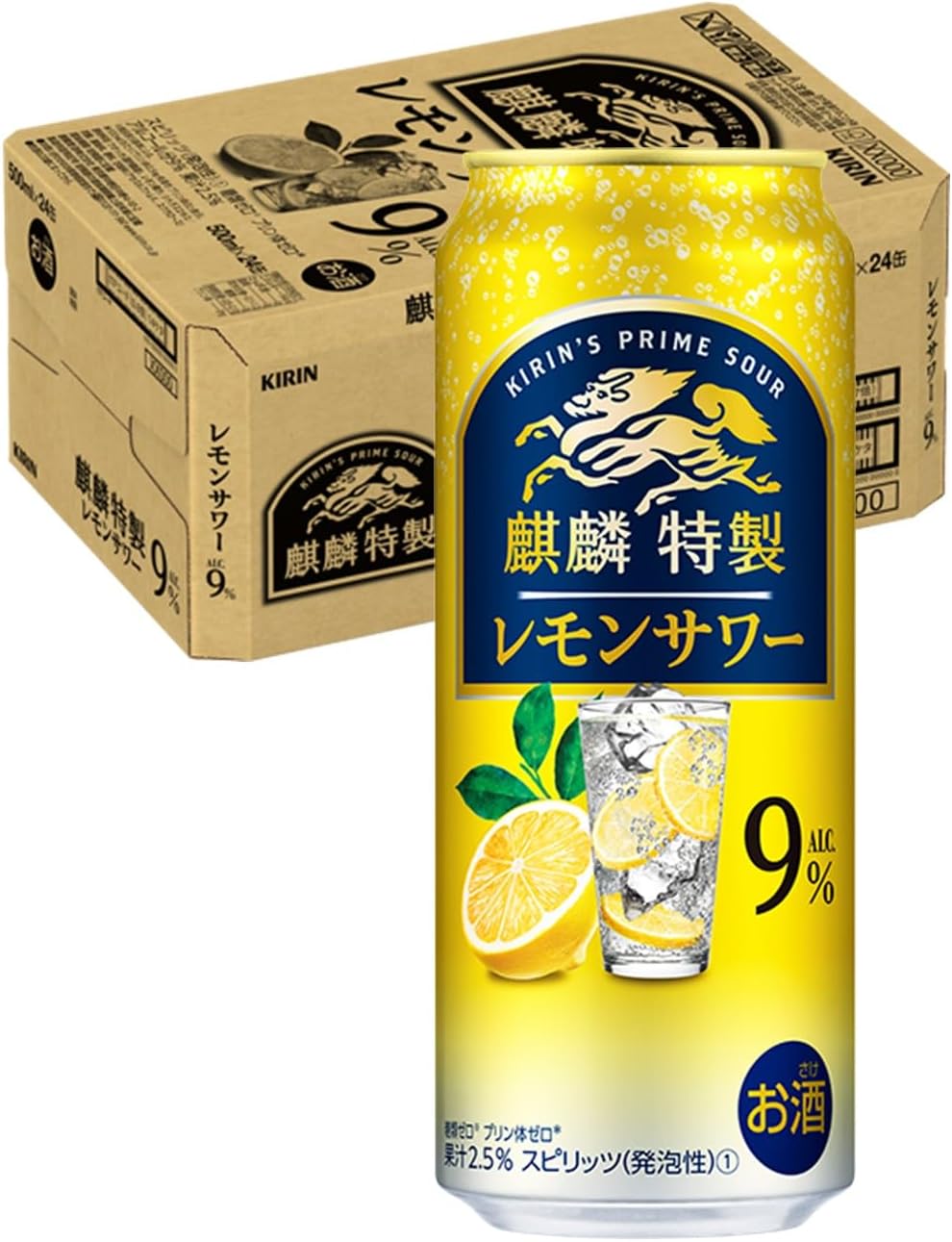 ●内容量 500ml ●原材料 ウオッカ（国内製造）、レモン果汁、シトラスエキス/炭酸、酸味料、香料、甘味料（アセスルファムK、スクラロース） ●アルコール分 9％ ●商品特徴 麒麟特製「うまみエキス」で味の深みを出し、さらにレモン果汁を一絞り加えることで、レモンの風味豊かな味わいに仕上げました。