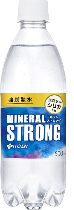 5/15限定P3倍 【送料無料】伊藤園 強炭酸水 ミネラルSTRONG 500ml×2ケース/48本