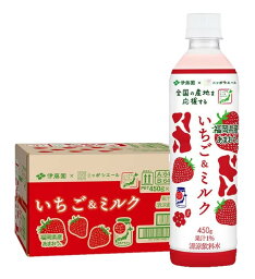 【送料無料】伊藤園 ニッポンエール いちご＆ミルク 福岡県産 450g×1ケース/24本