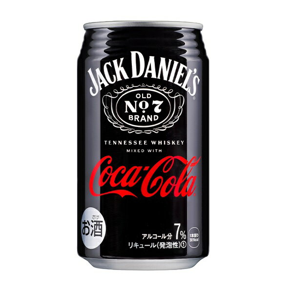 5/9〜10日まで全品P3倍 【送料無料】 ジャック ダニエル コカ・コーラ 7％ 350ml×1ケース/24本【北海道・沖縄県・東北・四国・九州地方は必ず送料がかかります】のサムネイル