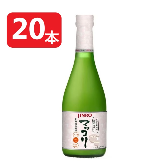 【内容量】 375ml 【アルコール度数】 6％ 【商品特徴】 韓国ソジュ(焼酎)を日本で広め、日本の消費者・市場を熟知したJINROが研究を重ね開発した、本場韓国仕込みの伝統酒、マッコリ。ほのかな甘みとコク、酸味とのバランスを追求し、日本人の味覚にあわせたスッキリとした飲み口。アルコール度数も6%で飲みやすく、焼肉や韓国料理に限らず様々なシーンで楽しめるお酒です。