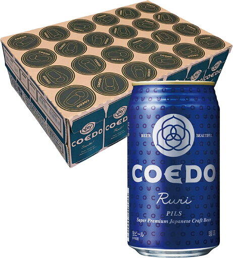 COEDO 小江戸ビール 瑠璃 Ruri 350ml×1ケース/24本【ご注文は2ケースまで一個口配送可能】 COEDO 小江戸ビール 瑠璃 Ruri 350ml×1ケース/24本【ご注文は2ケースまで一個口配送可能】