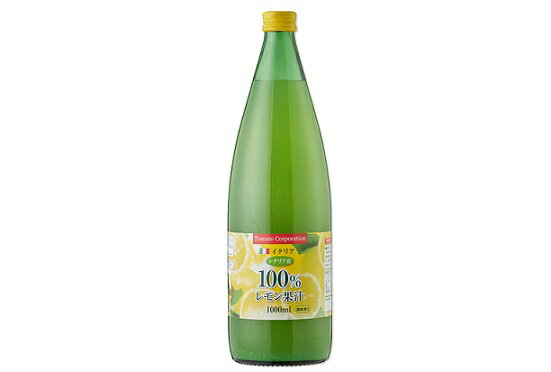 5/15限定P3倍 【送料無料】トマトコーポレーション レモン果汁 100％ 濃縮還元 イタリア産 1000ml 1L×6本